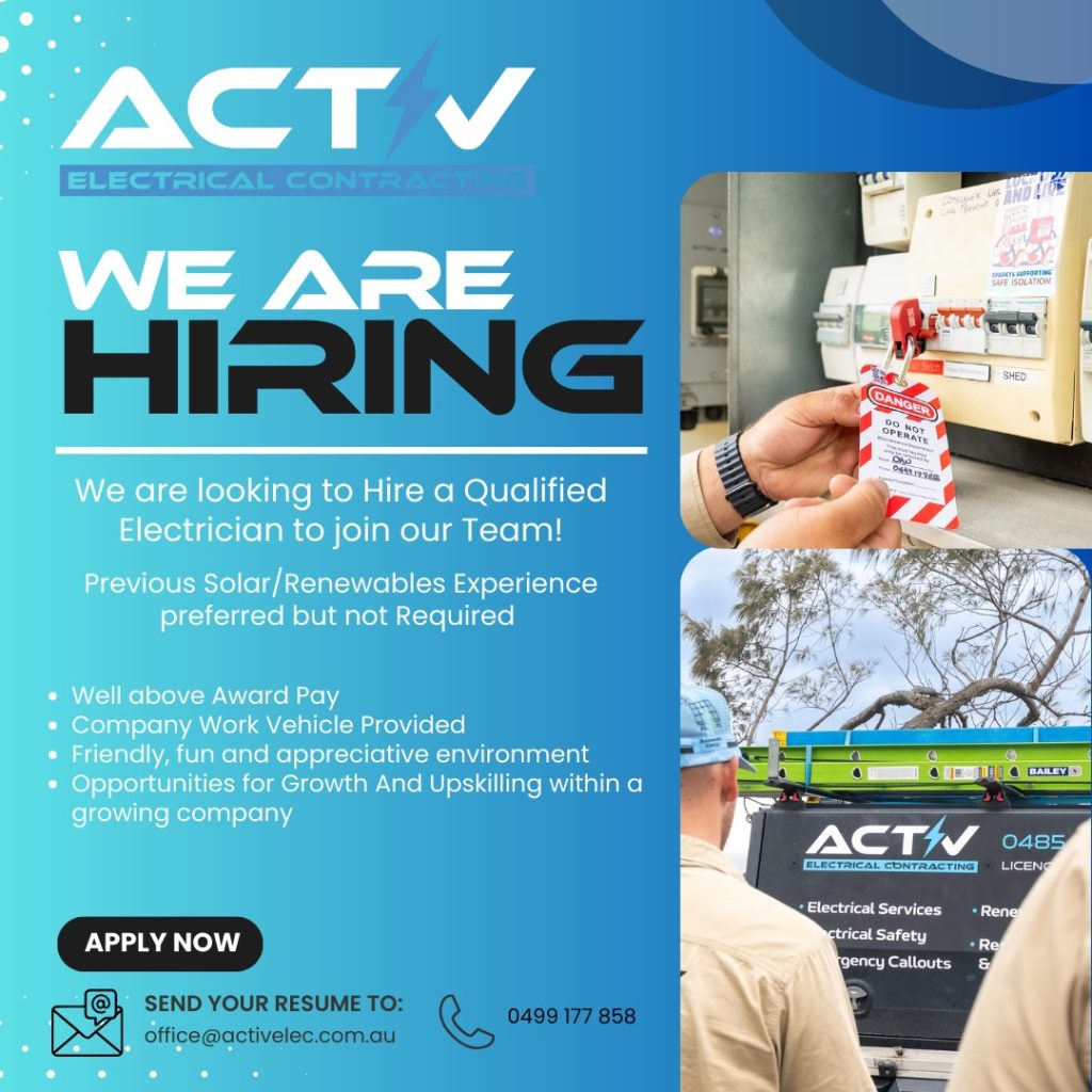 Instagram post from activ.electrical. This post is in position 3.